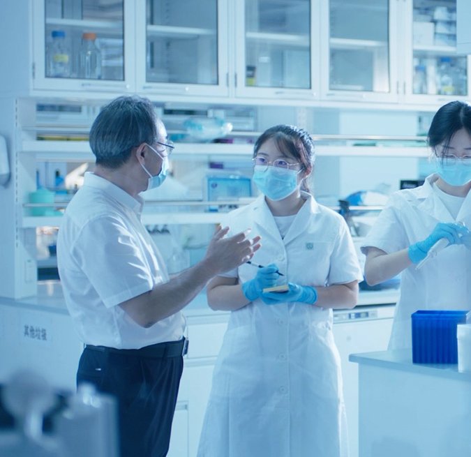 Qorix analysts reviewing sample results in the laboratory